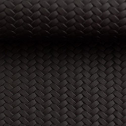 Kunstleder Pinto geflochten schwarz